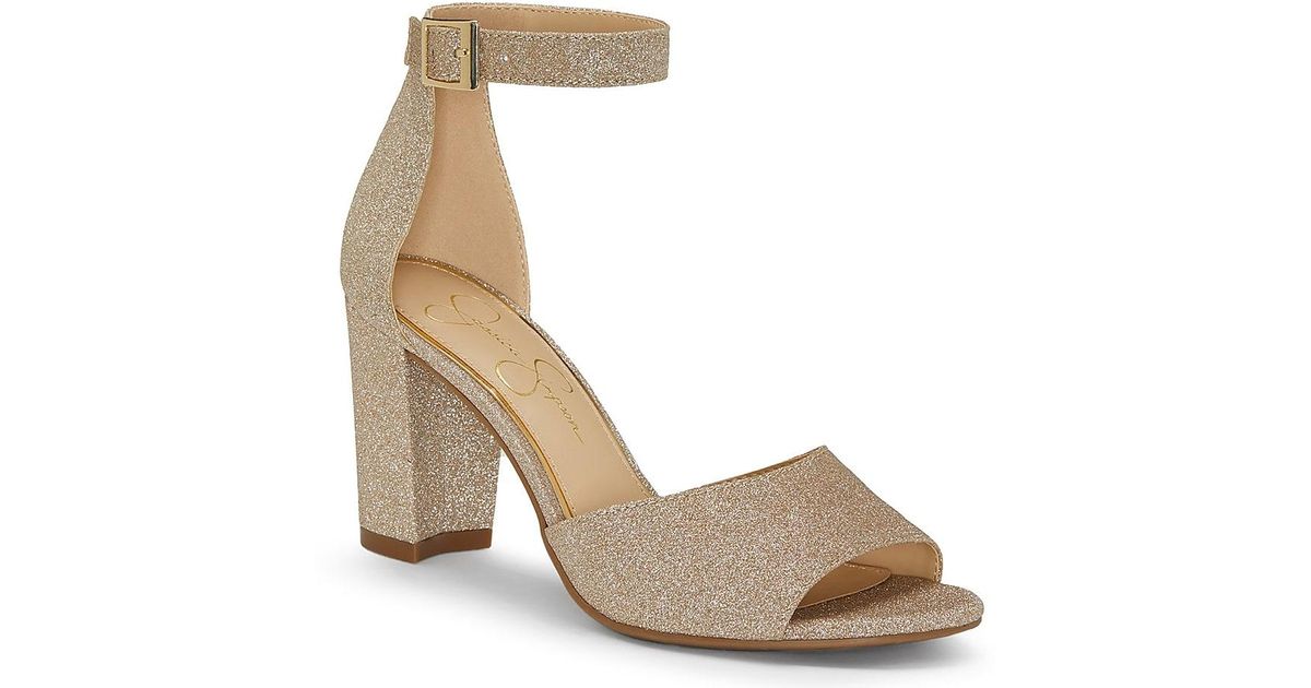 Jessica Simpson Synthetic Sherron Dress Sandal in Gold Metallic ...