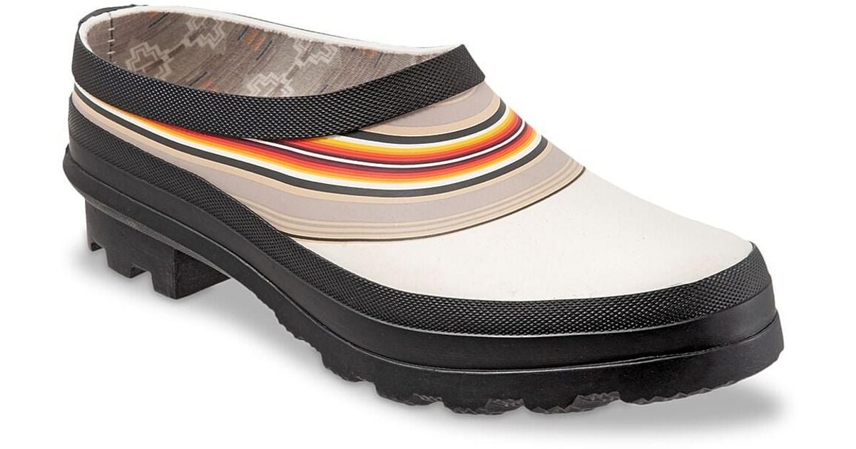 Pendleton Rubber Garden Clog in White (Black) Lyst