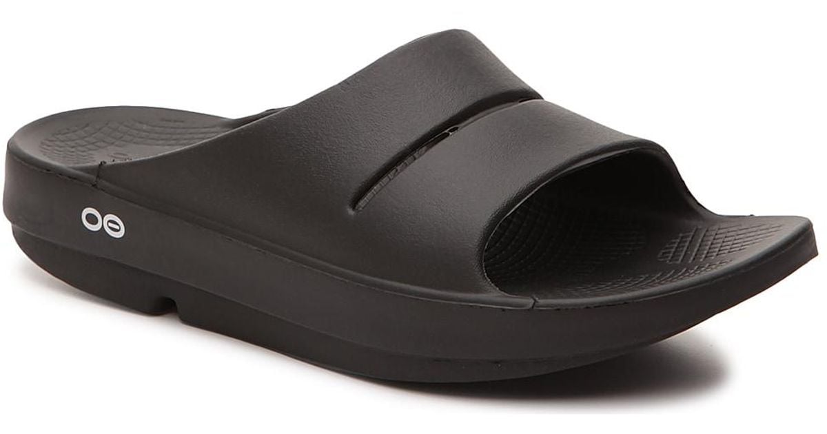 OOFOS Ooahh Slide Sandal in Black for Men Lyst