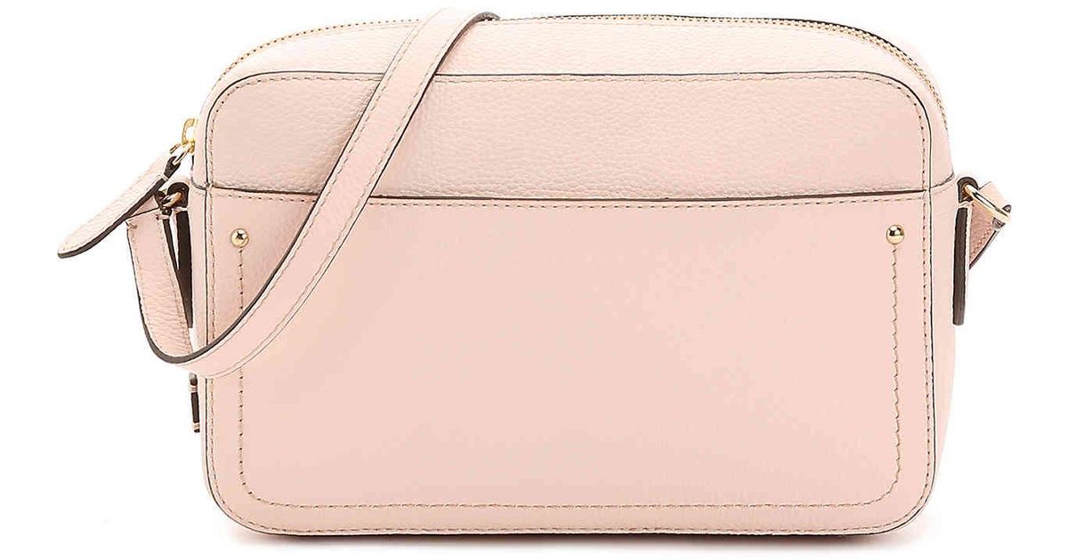 cole haan camera leather crossbody bag