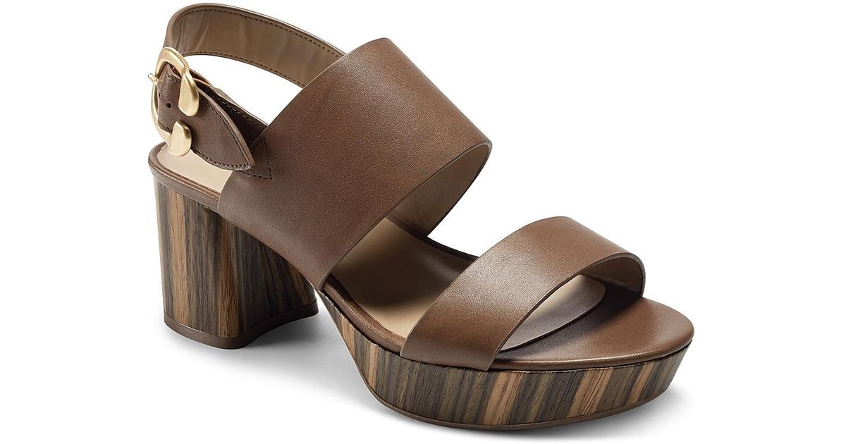 Aerosoles Camera Platform Sandal in Brown Lyst