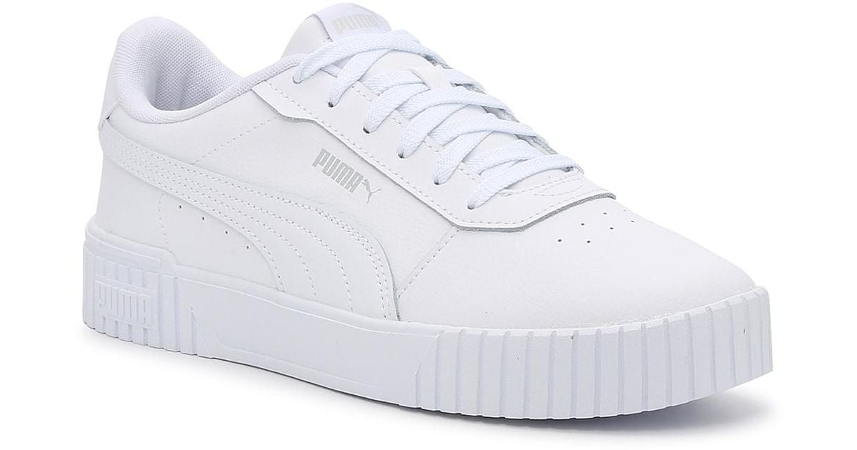 PUMA Leather Carina 2.0 Sneaker in White | Lyst