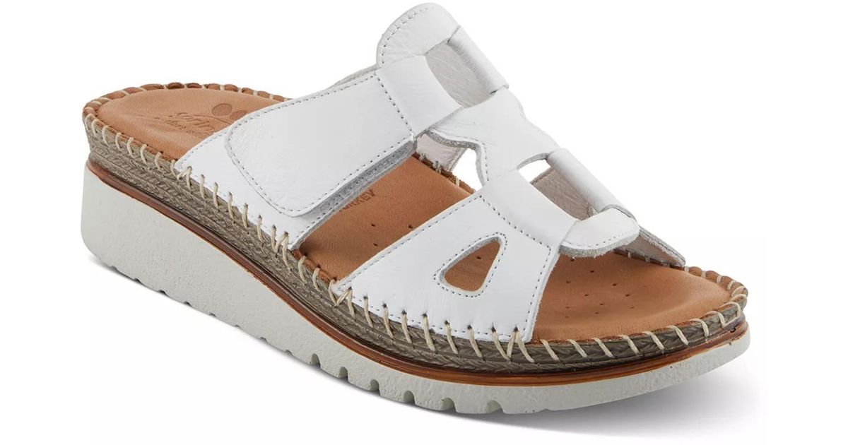 Spring Wedge Spring Step Montera Wedge Sandal in White | Lyst