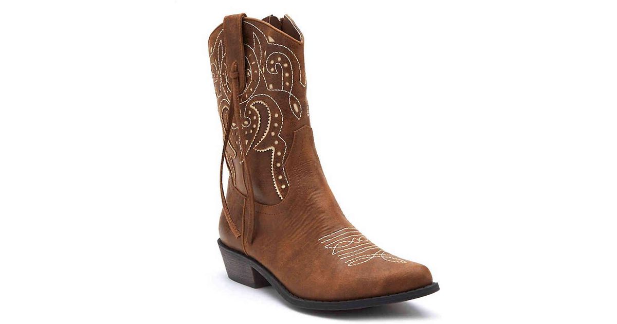 Coconuts Nash Cowboy Boot in Brown - Lyst