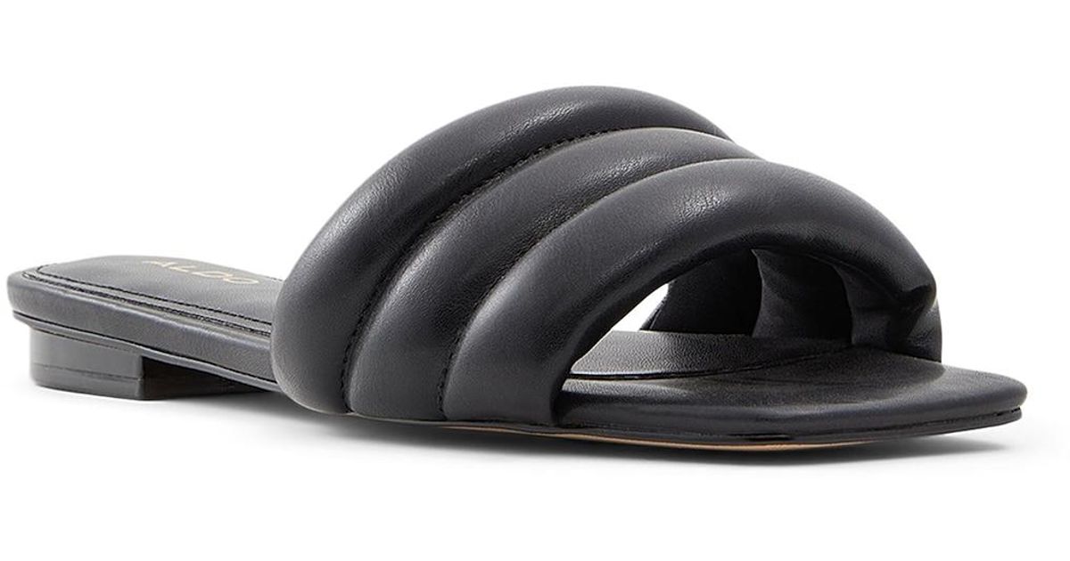 ALDO Synthetic Goani Slide Sandal in Black Lyst