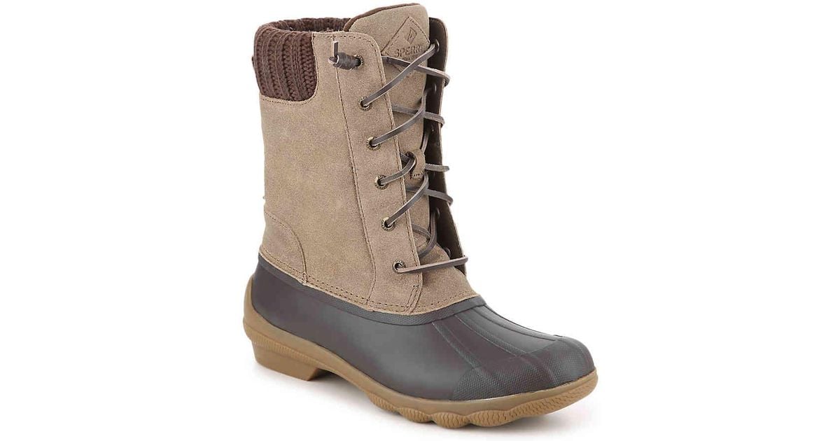 sperry syren metallic canvas duck boot