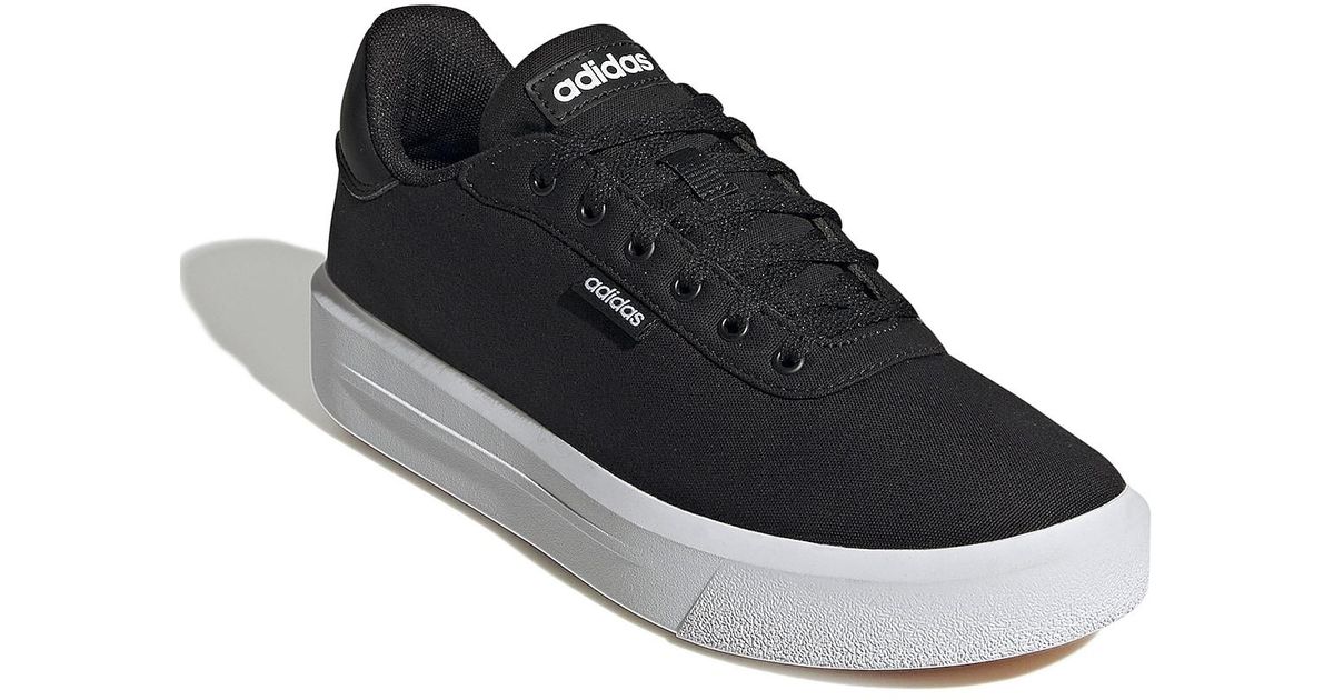 adidas Cotton Court Platform Sneaker in Black Lyst adidas Cotton Court Platform Sneaker in Black Lyst
