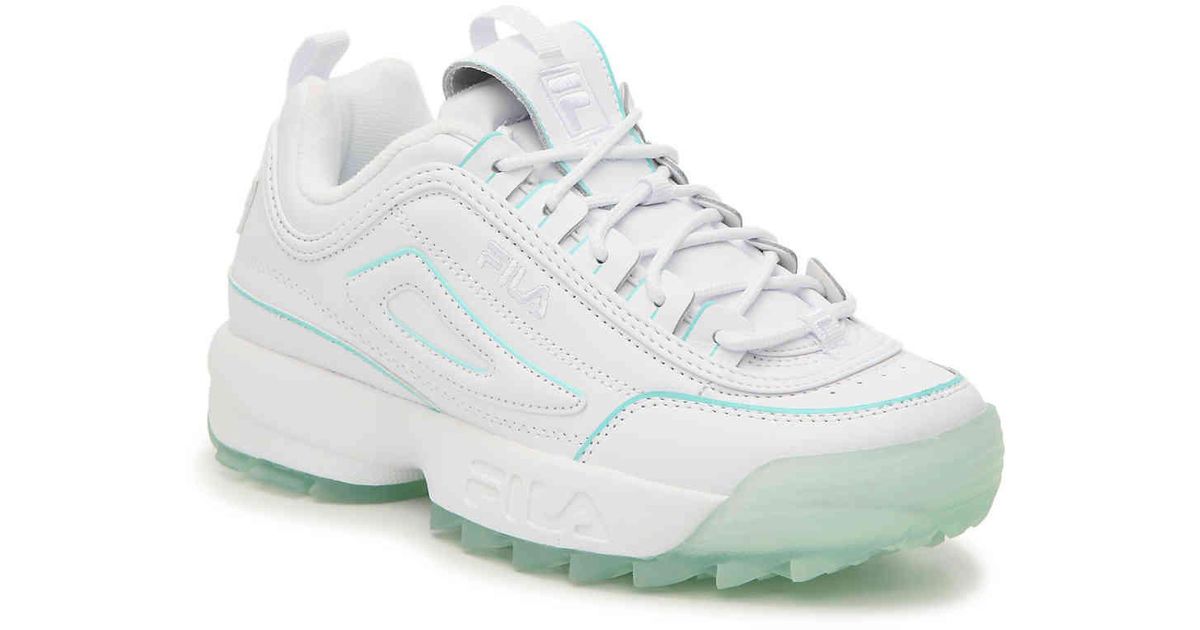 light blue fila shoes