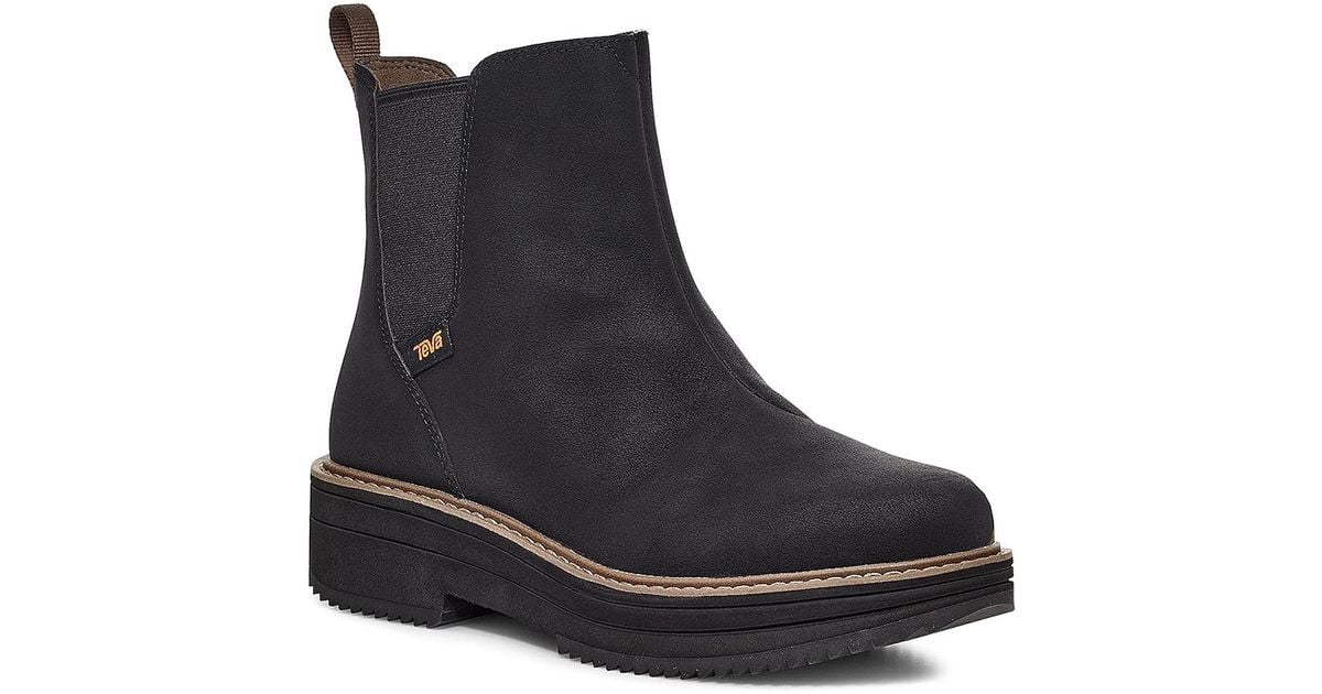 teva chelsea boot black