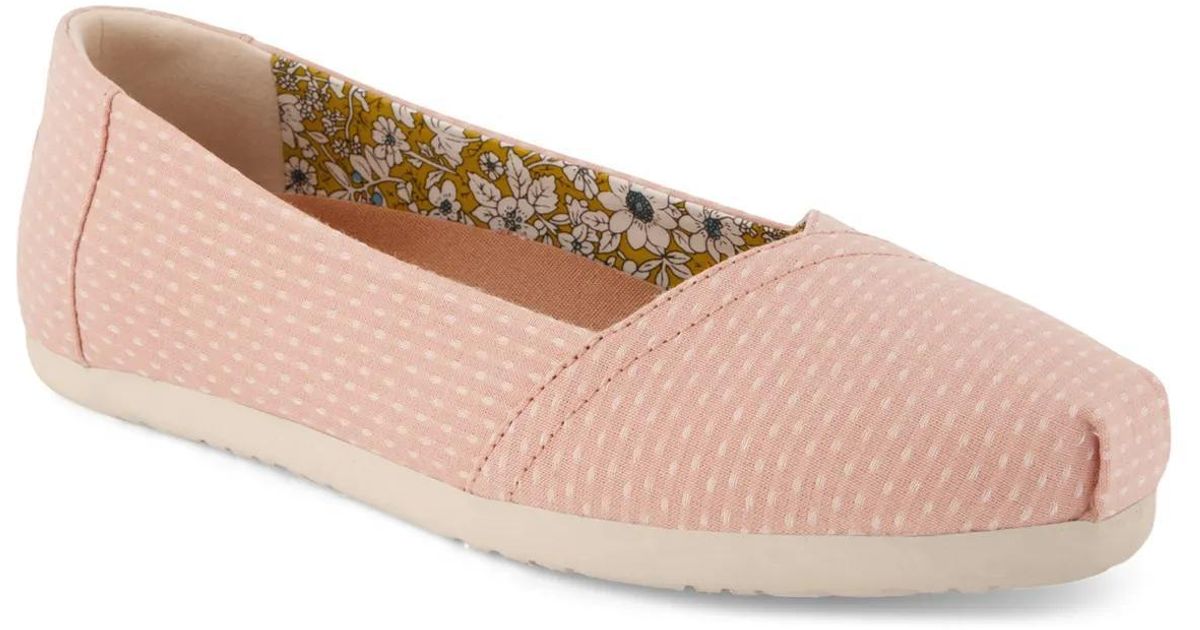 TOMS Alpargata Ballet Flat in Pink | Lyst