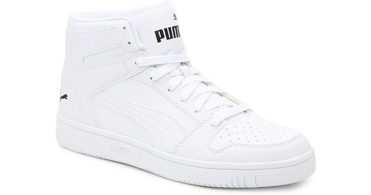 PUMA Rebound Layup Sl High-top Sneaker in White for Men | Lyst
