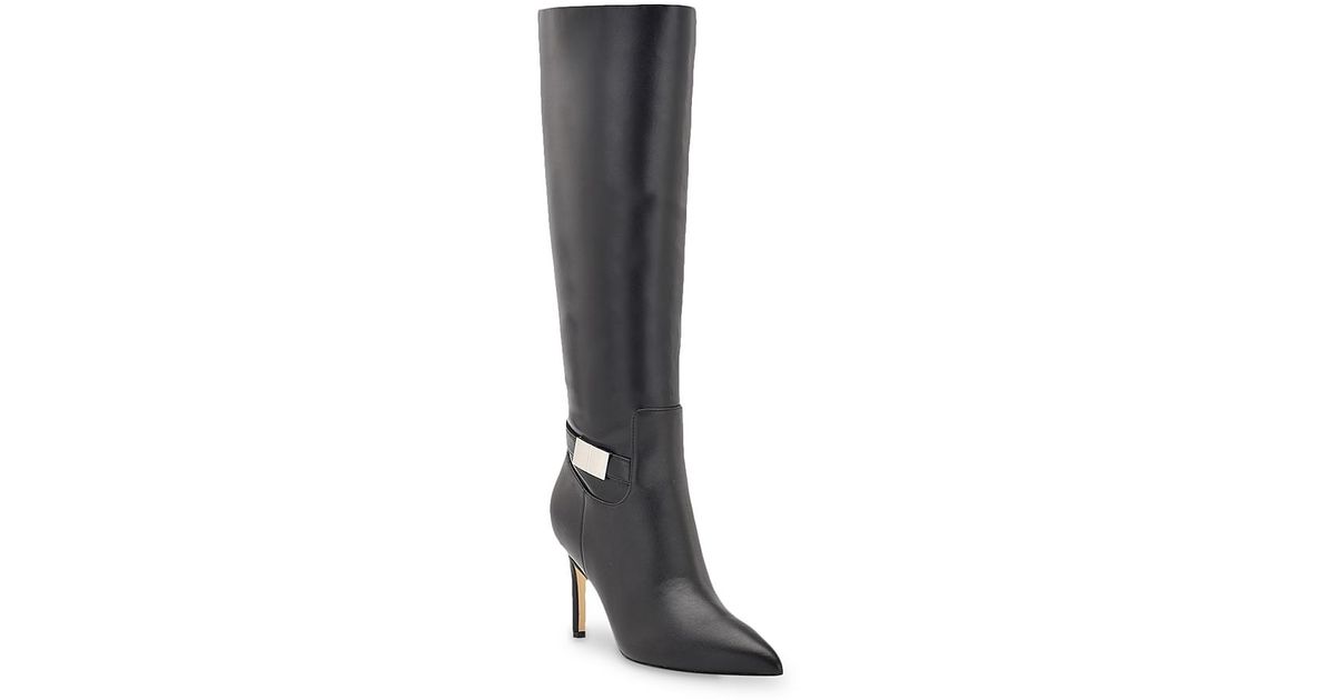 Calvin Klein Synthetic Jeora Boot in Black | Lyst