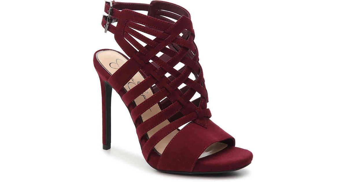 jessica simpson burgundy heels
