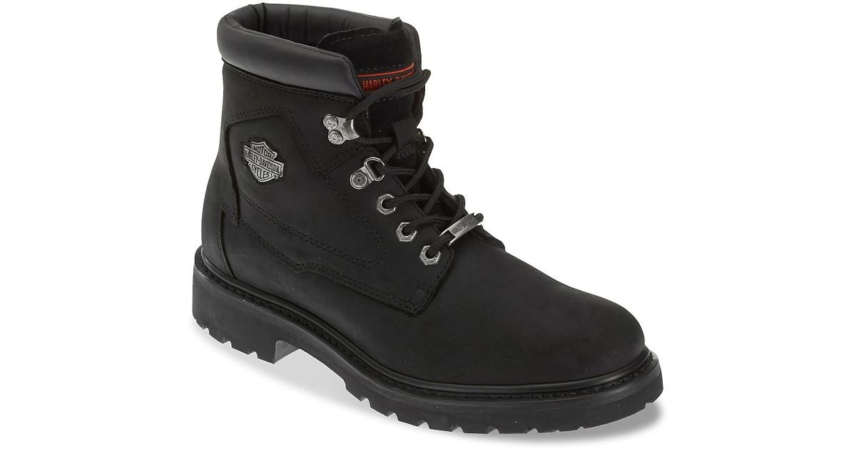 Harley Davidson Leather Badlands Motorcycle Boot in Black for Men Lyst