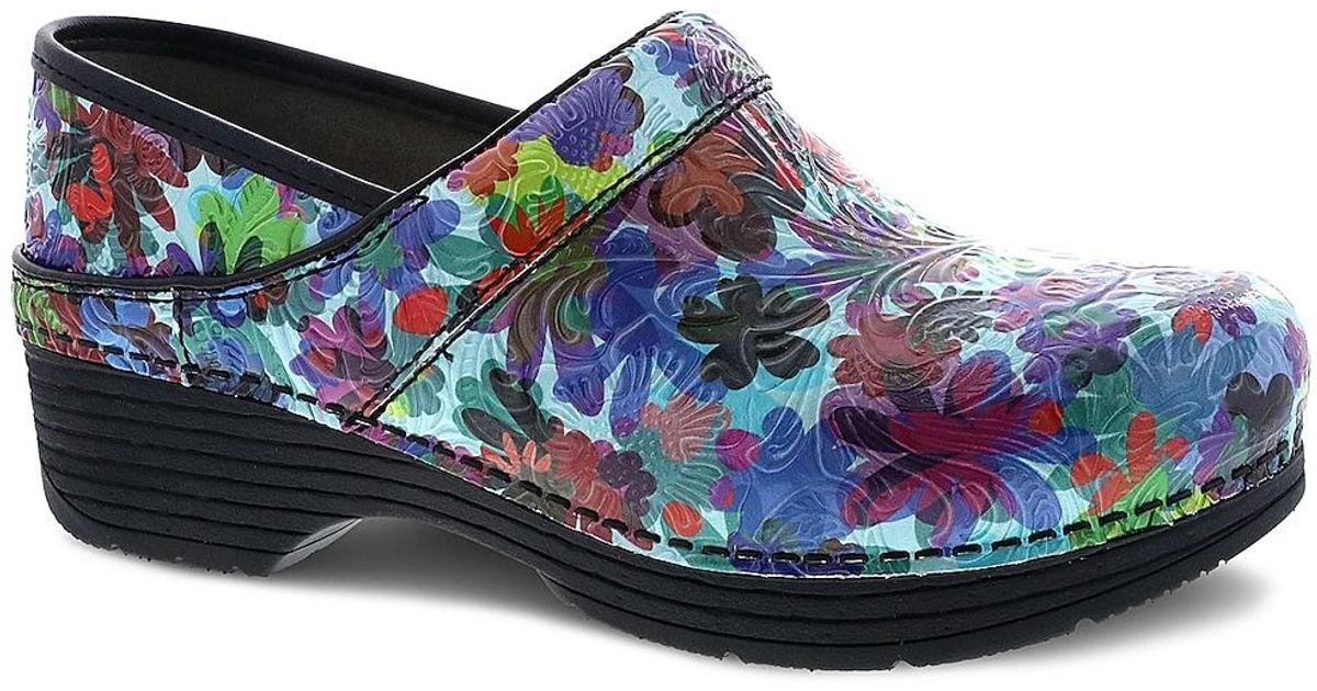 Dansko Lt Pro Clog in Blue Lyst