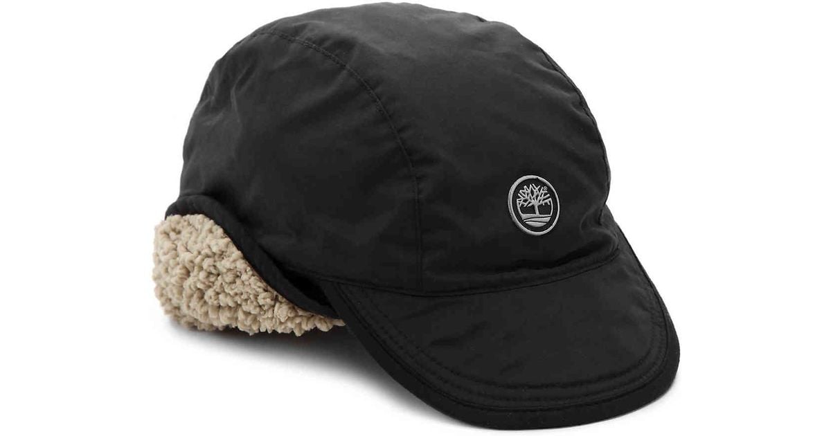 Timberland Baseball Trapper Hat in Black for Men Lyst