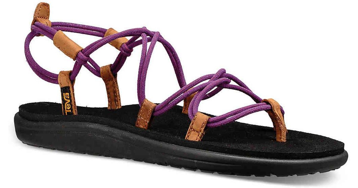 Teva Leather Voya Infinity Sandal In Berry Purple Purple Lyst