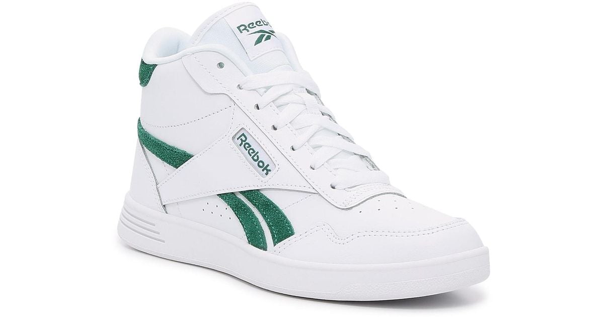 Reebok Court Advance High top Sneaker in White Lyst Reebok Court Advance High top Sneaker in White Lyst