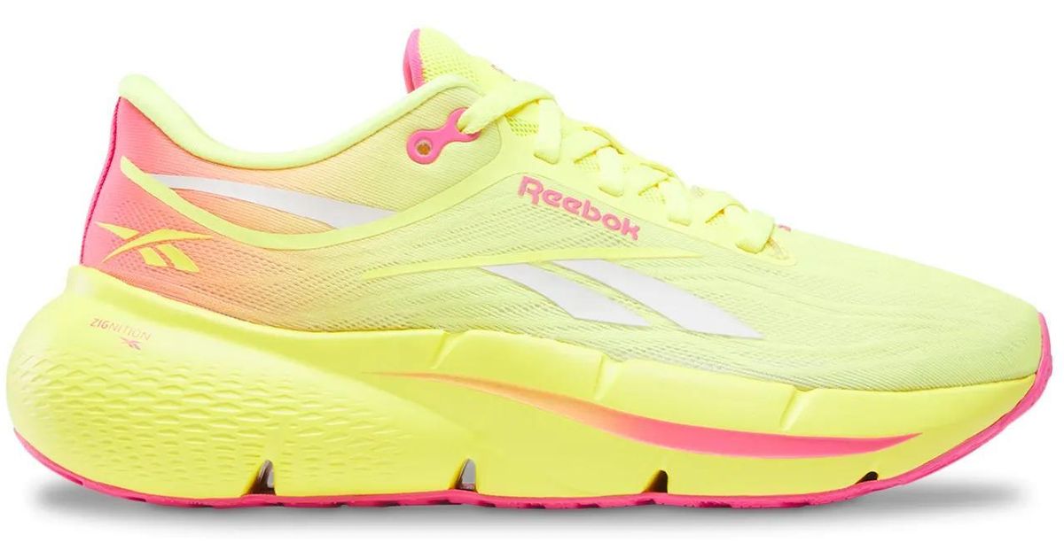 Reebok Zignition Running Shoe in Yellow | Lyst