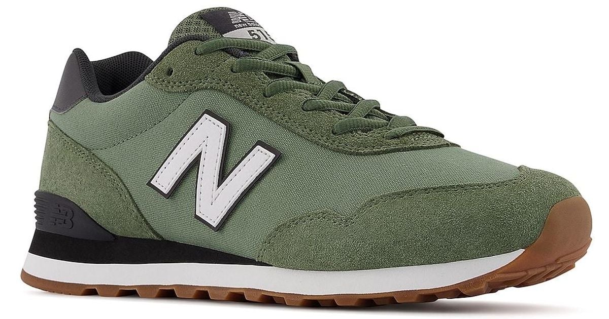 New Balance Suede 515 V3 Sneaker in Green for Men - Lyst