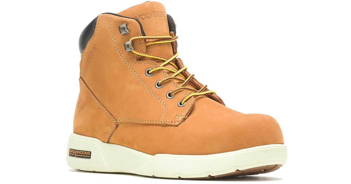 Wolverine Kickstart Durashock Work Boot in Brown for Men | Lyst