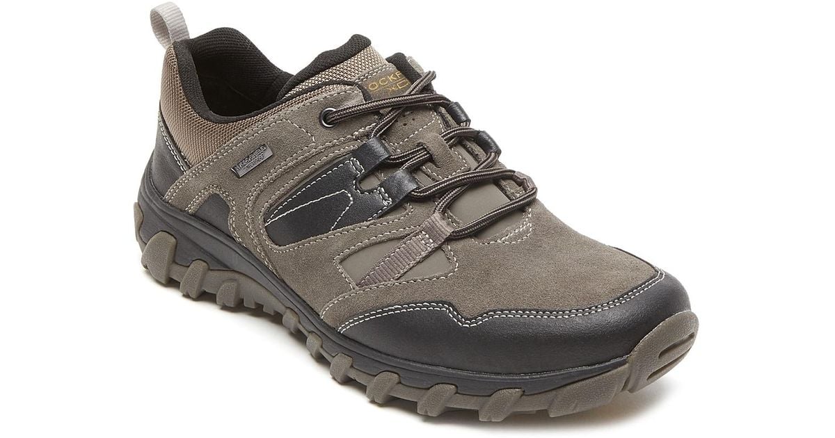 Rockport Suede Xcs Trail Shoe in Grey/Black (Gray) for Men | Lyst