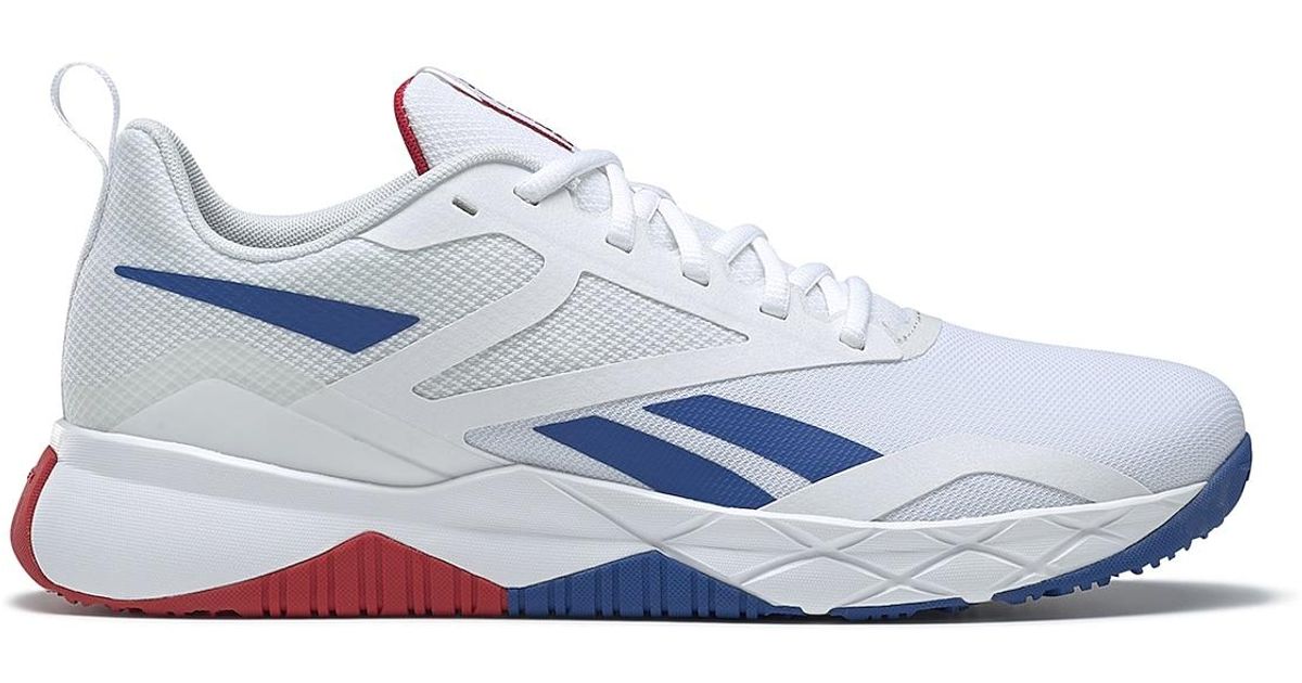 Reebok Synthetic Nfx Training Shoe in White (Blue) for Men Lyst