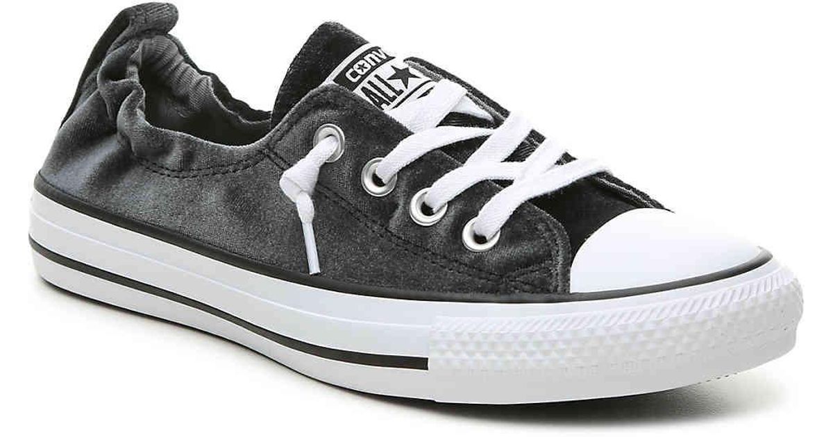 Converse Chuck Taylor All Star Shoreline Velvet Slip on Sneaker in Black Lyst