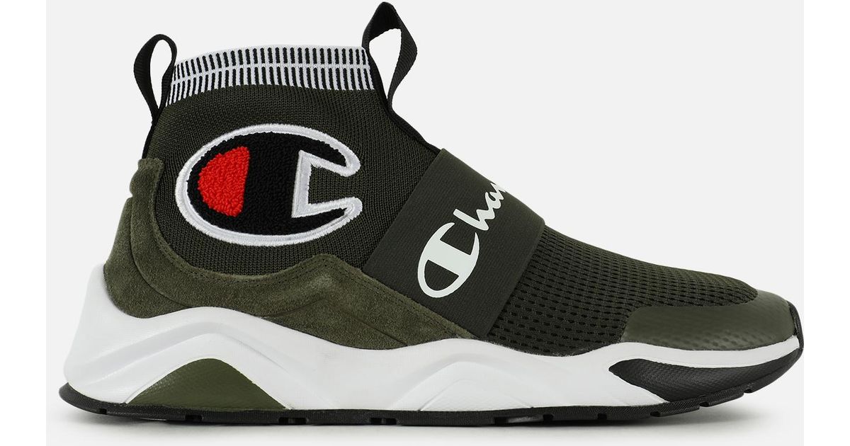 army green champion shoes