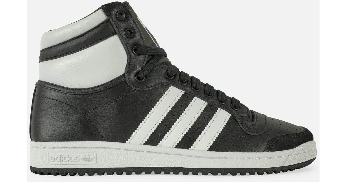 adidas Leather Top Ten Hi Og in Black for Men Lyst
