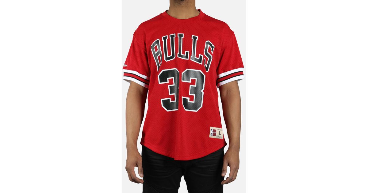 mitchell and ness mesh crewneck