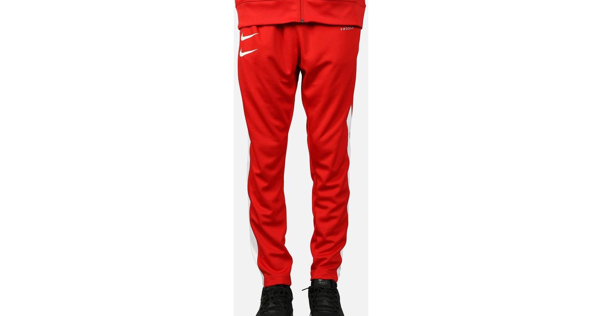 Nike Nsw Stacked Swoosh Pants in Red 