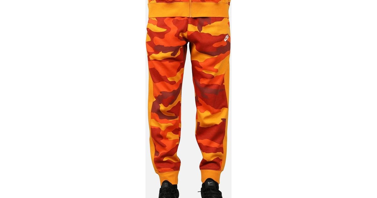 nike orange camo pants