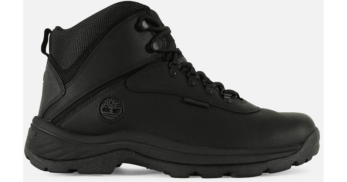 Timberland Leather White Ledge Combat Hiking Boots in Black for Men - Lyst
