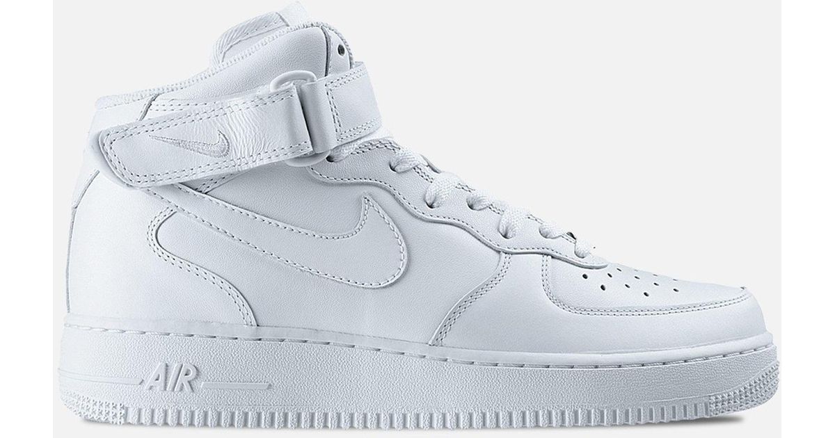 Nike Leather Air Force 1 Mid '07 in White for Men - Save 5% - Lyst