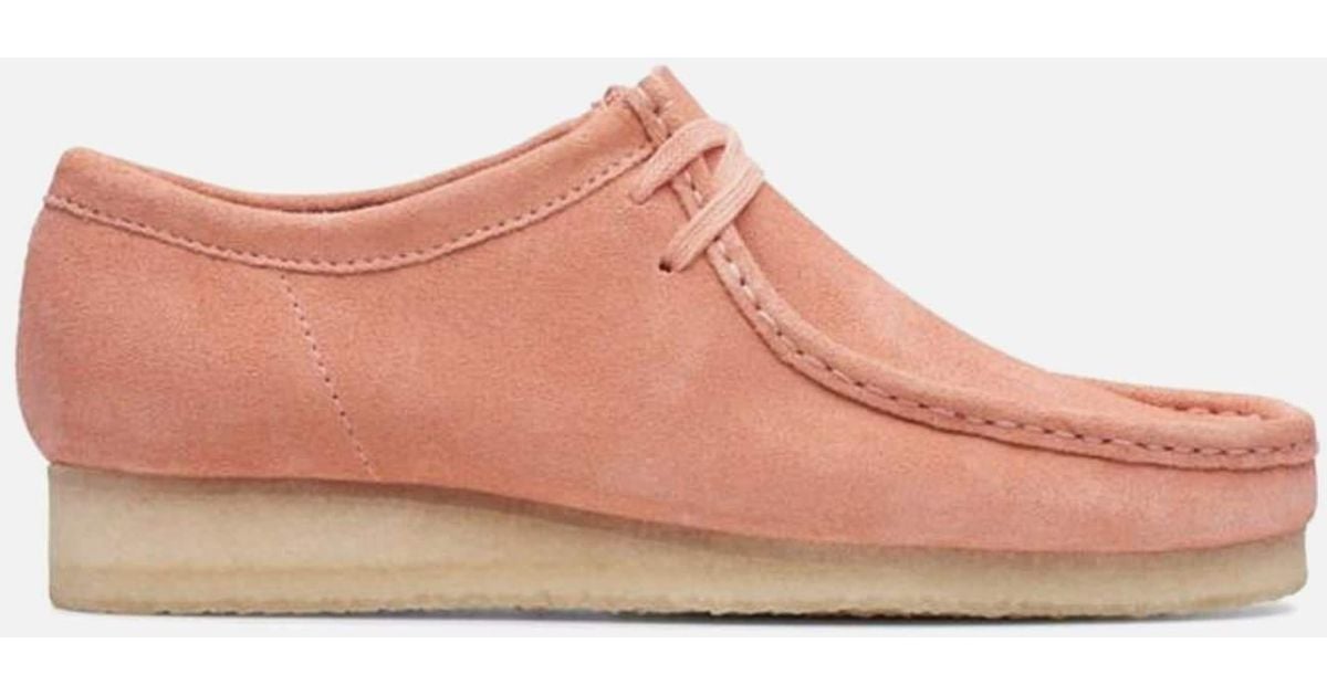 pink wallabee clarks