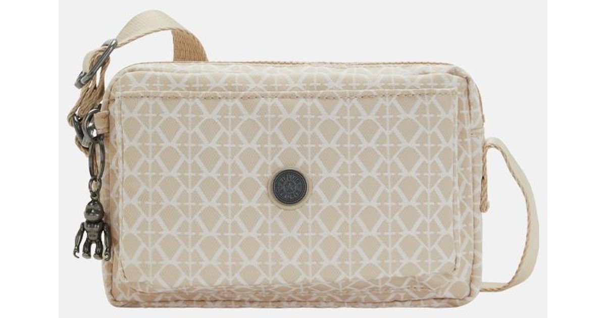 Kipling Abanu Crossbody Tas Signature in het Naturel Lyst NL