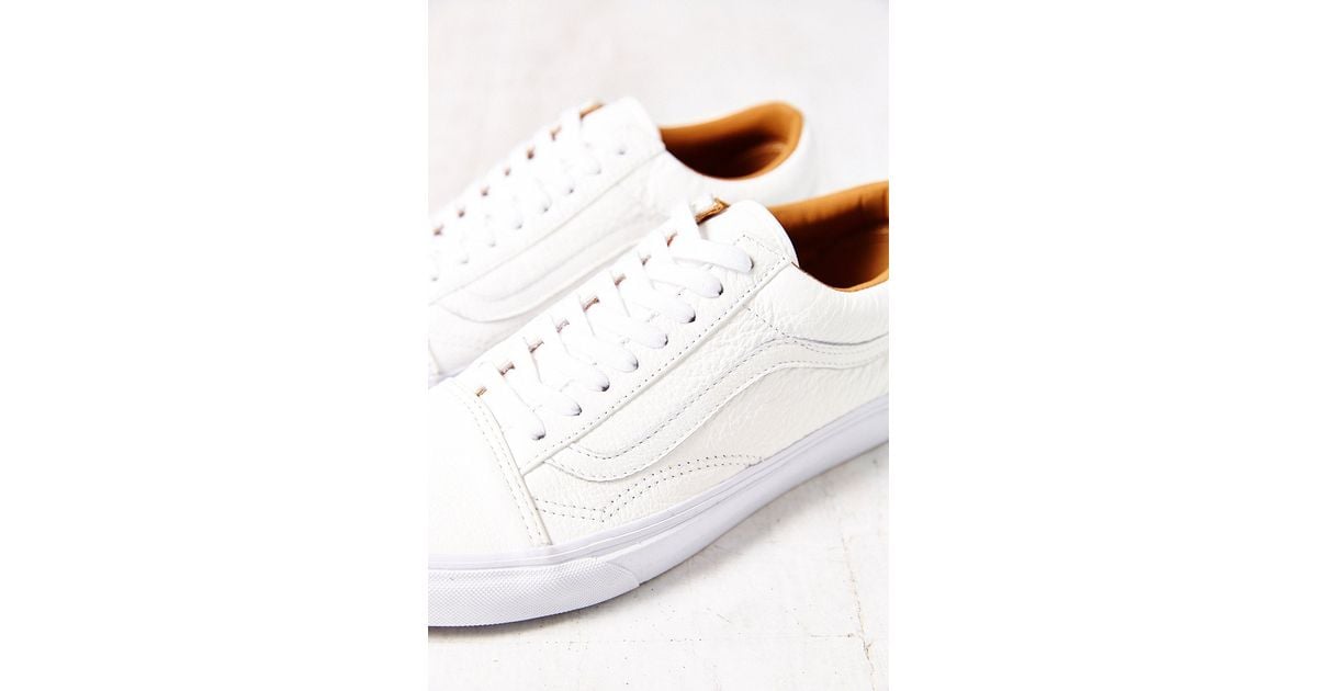 womens leather white vans