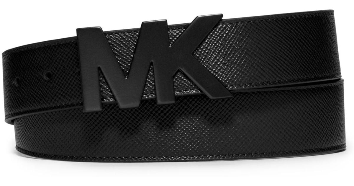 Michael kors Leather Belt in Black for Men Lyst