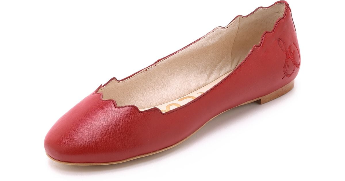 sam edelman red flats