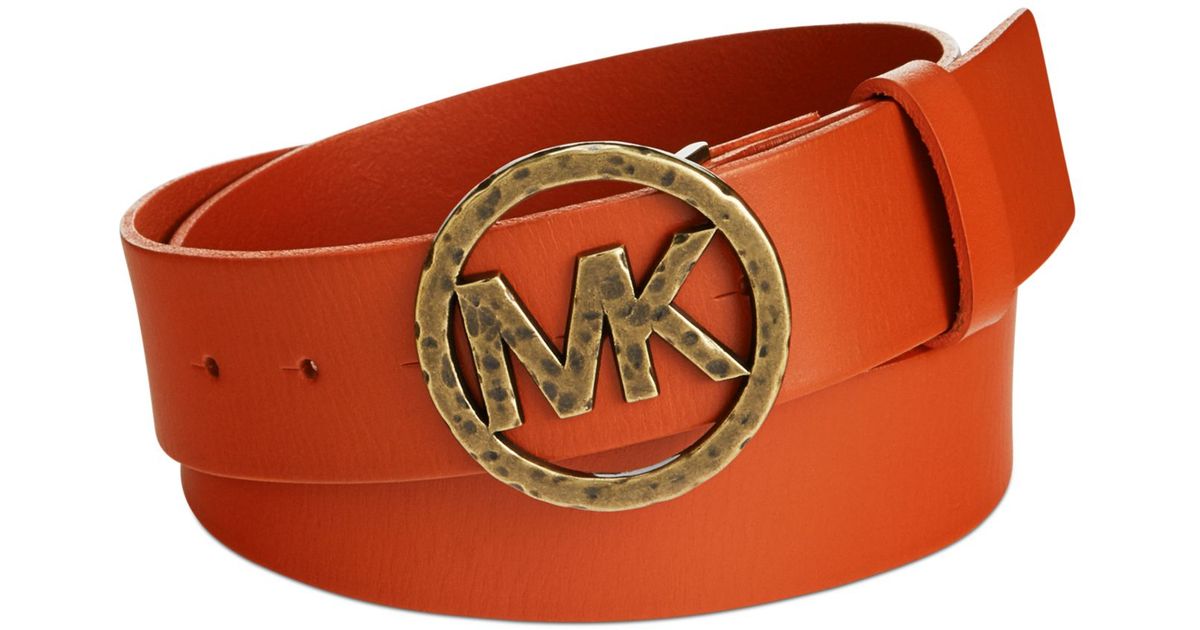 michael kors orange belt