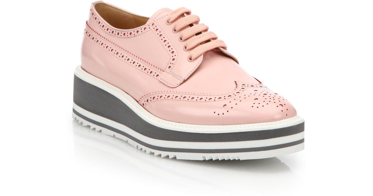 prada platform brogues