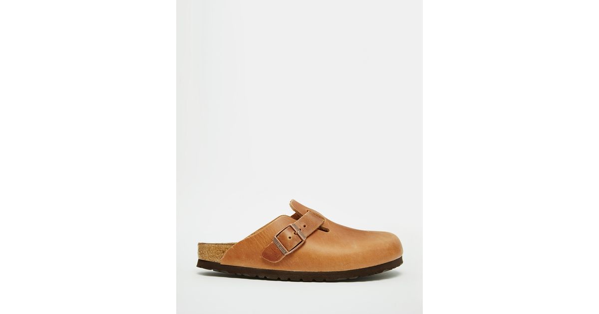 Birkenstock Boston Clog Shoes in Brown Lyst
