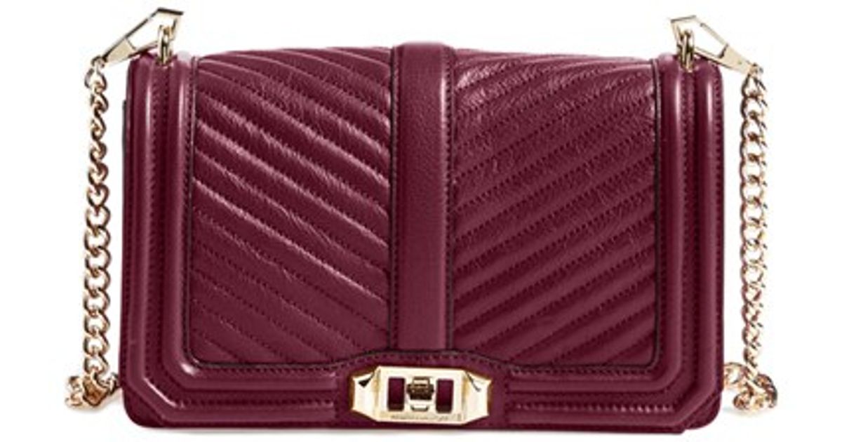 rebecca minkoff burgundy bag