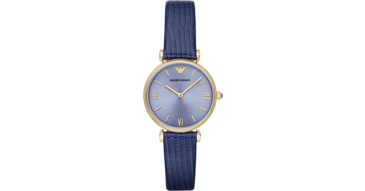 armani blue strap watch