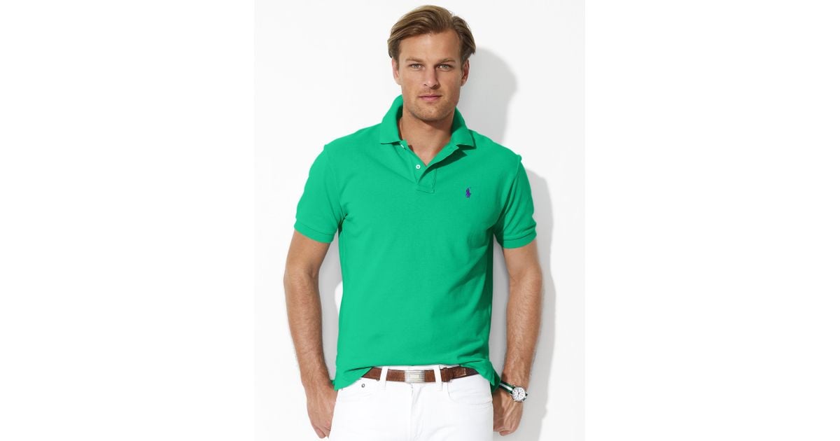 emerald green ralph lauren polo shirt