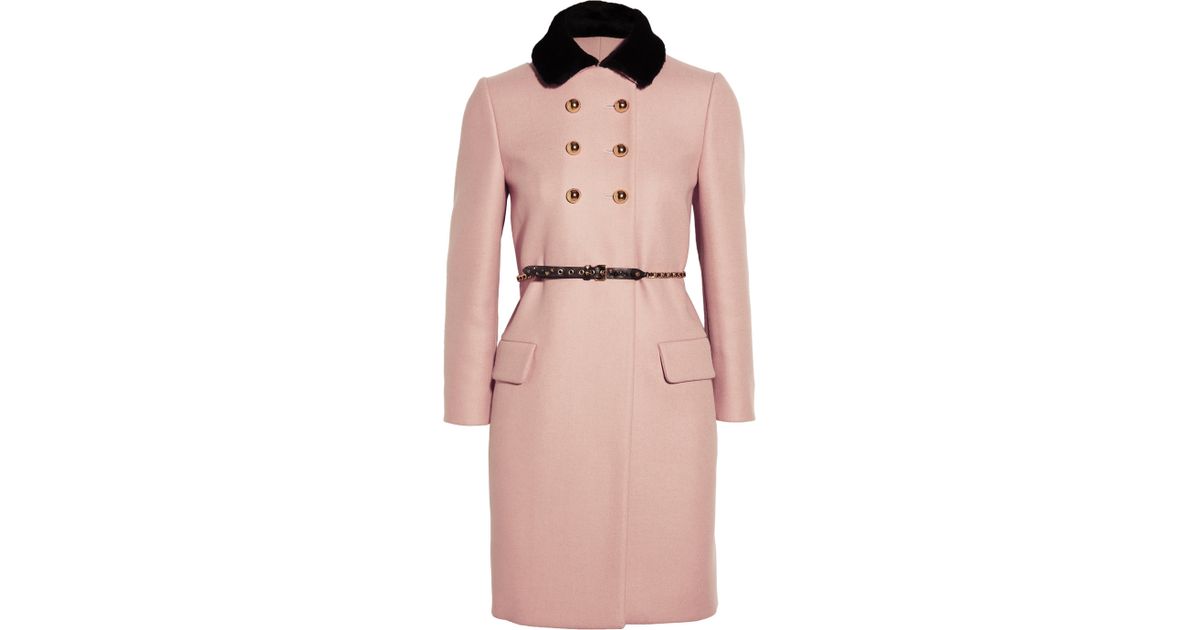 miu miu double breasted coat