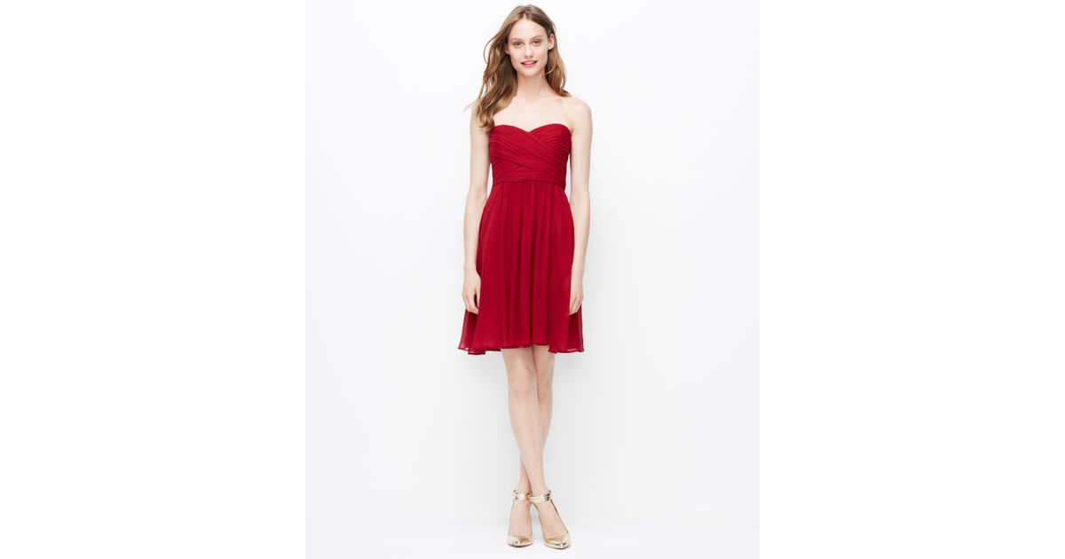 ann taylor strapless dress