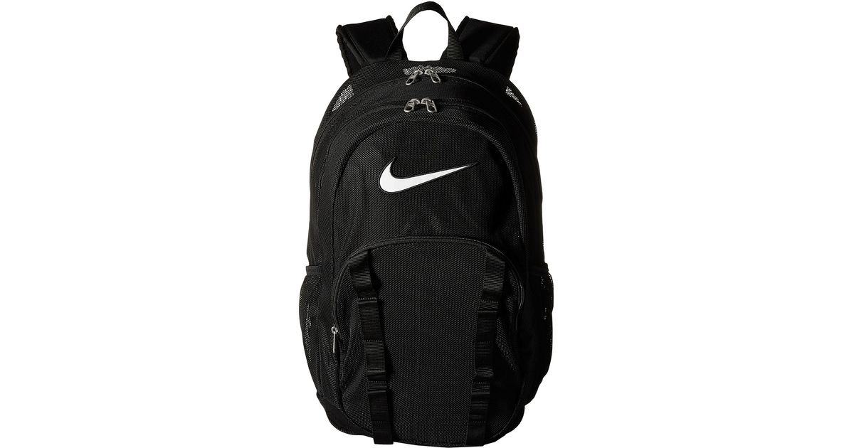 Nike Synthetic Brasilia 7 Backpack Mesh Xl in Black/Black/White (Black) |  Lyst