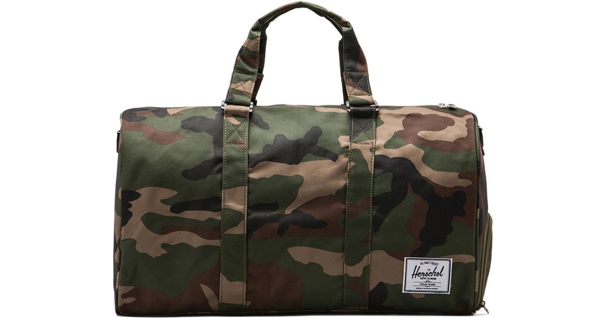 herschel novel duffle camo
